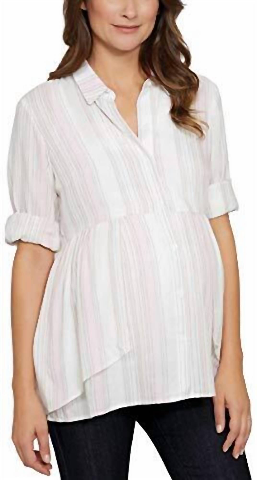 Emma James - Collared Maternity Blouse