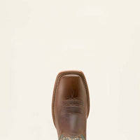 ARIAT Men's Square Toe Cowboy Boot - Wide in totally tan roaring turquoise - men's boots - view 5