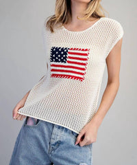 Ee:Some - Stars And Stripes Knit Sweater