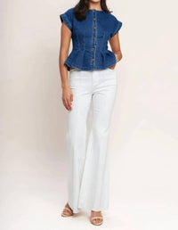 Flying Tomato - Washed Denim Top