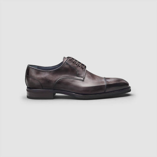 Scarpe Di Bianco - Men's Pesaro Fumo Captoe Oxford Shoes