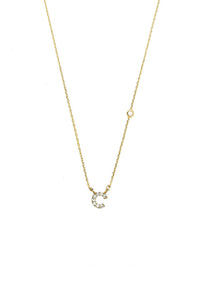 Tai Jewelry Women's Initial C Necklace in gold - women's jewelry