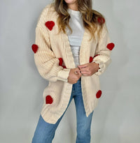 Aaron & Amber - 3d Heart Cardigan