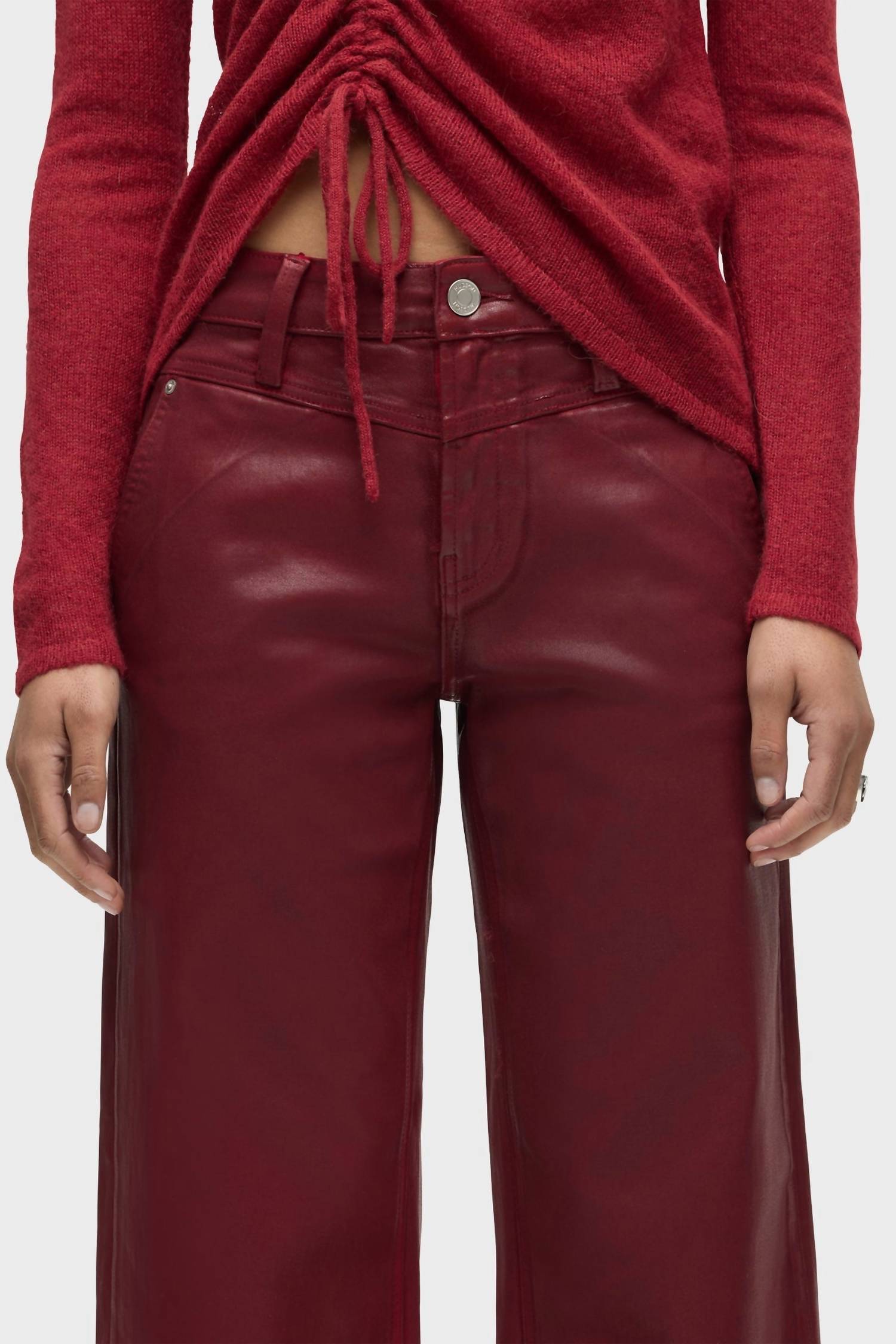 Hudson - Rosie High-Rise Front Yoke Wide Leg Ankle Jean