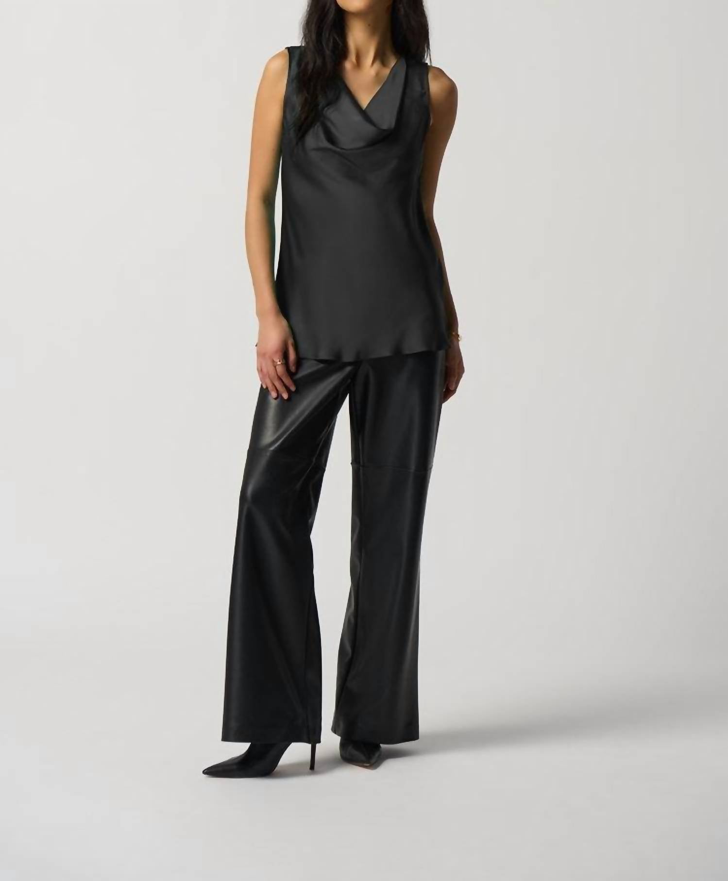 Joseph Ribkoff - Cowl Neck Satin Top