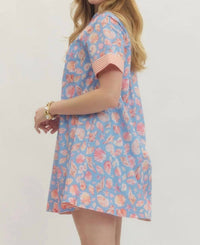 Entro - Seashell Printed Mini Dress