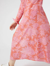 Marina Rinaldi - Zona Crepe De Chine Toile Dress