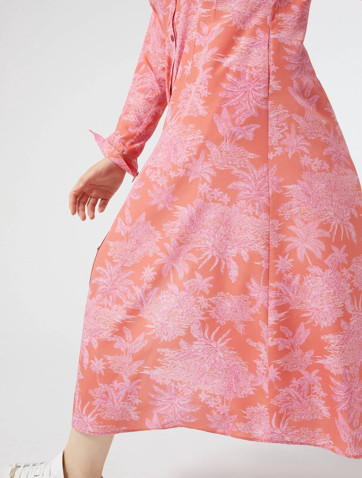 Marina Rinaldi - Zona Crepe De Chine Toile Dress