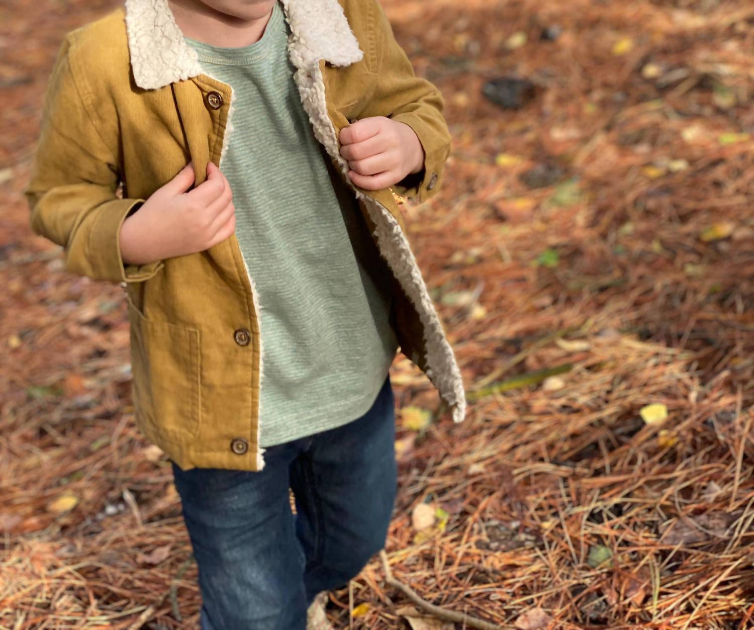 ME & HENRY Kids Cord Long Sleeve Jacket in brown - item