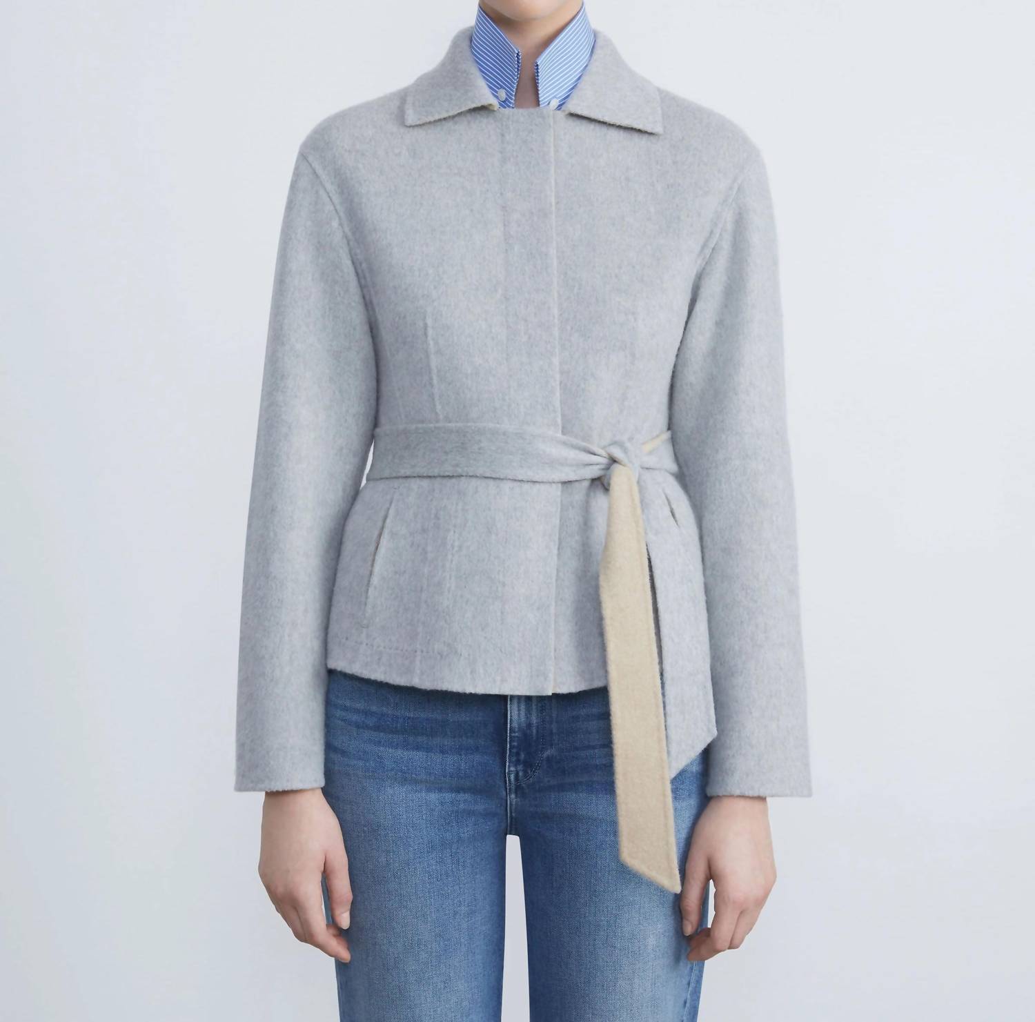 Lafayette 148 - Wool Cashmere Double Face Reversible Jacket
