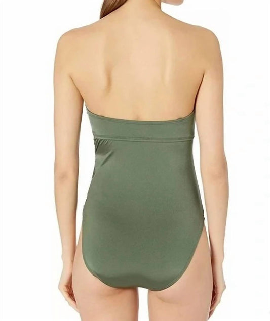 Kenneth Cole - SOLID ATTITUDE SIDE LOOPED BANDEAU ONE PIECE