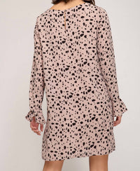 Dalmatian Print Sheath Dress