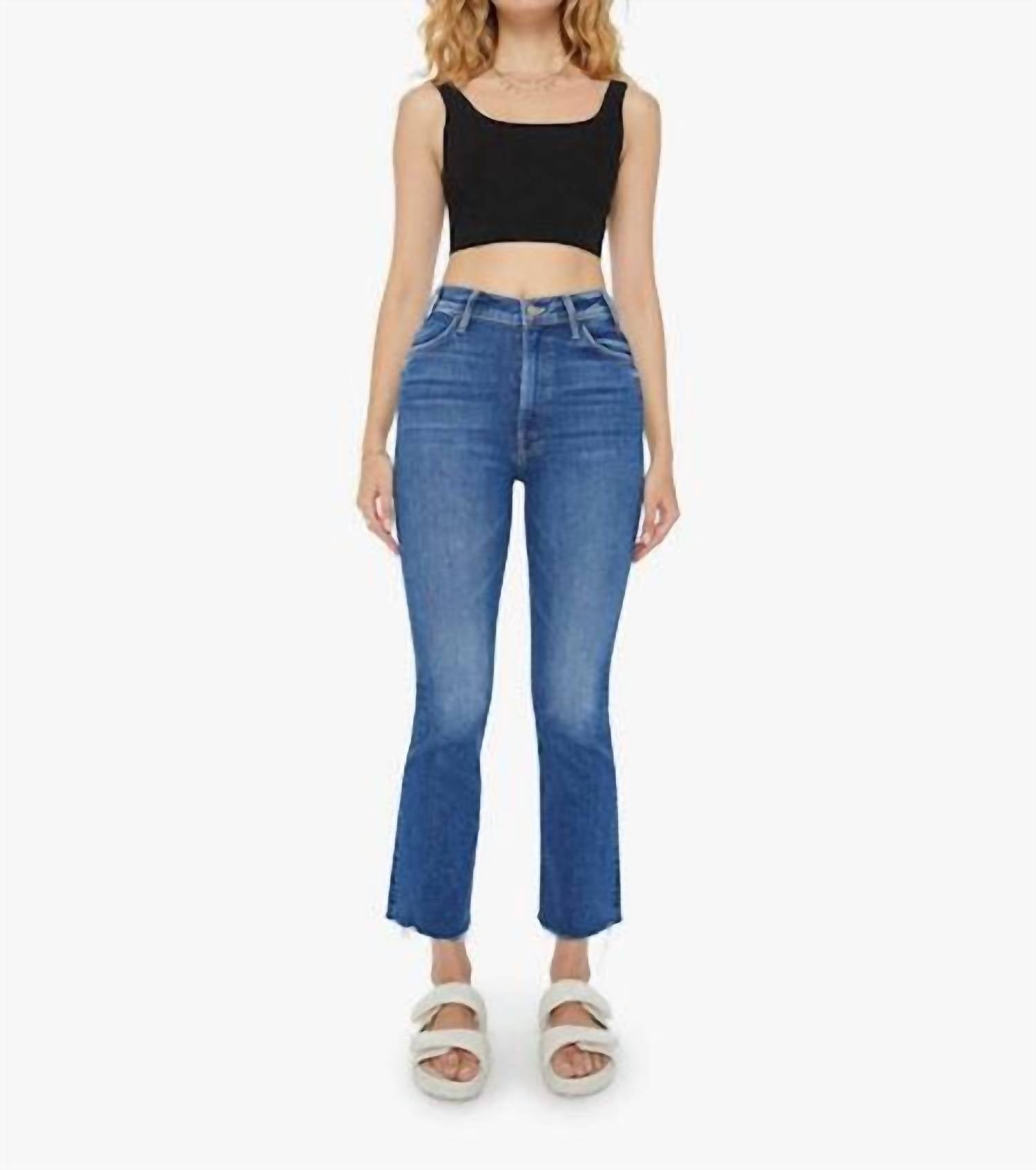 Mother - The Hustler High-rise Ankle Fray Jeans