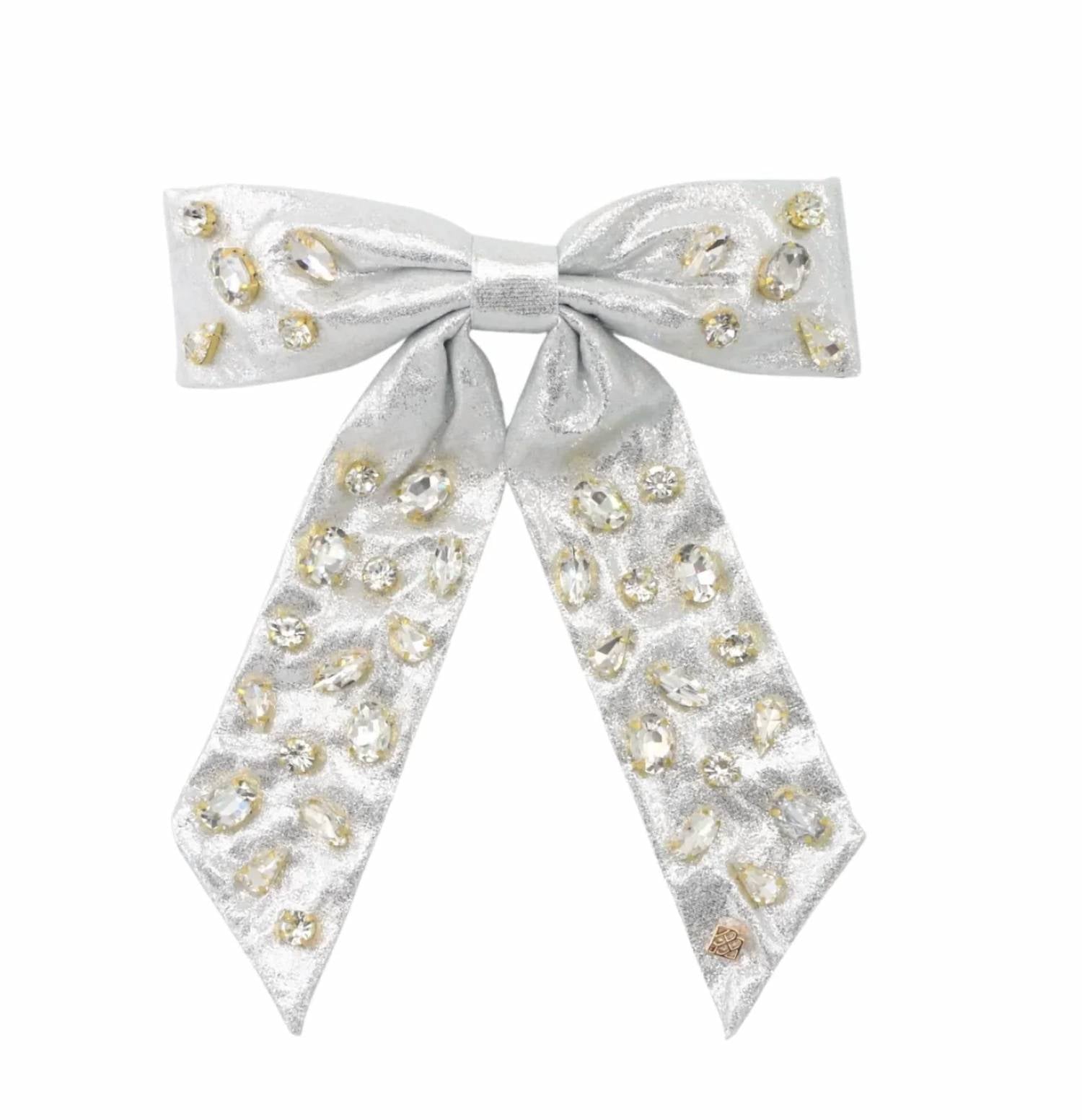 Brianna Cannon - Shimmer Bow Barrette With Hand Sewn Crystals