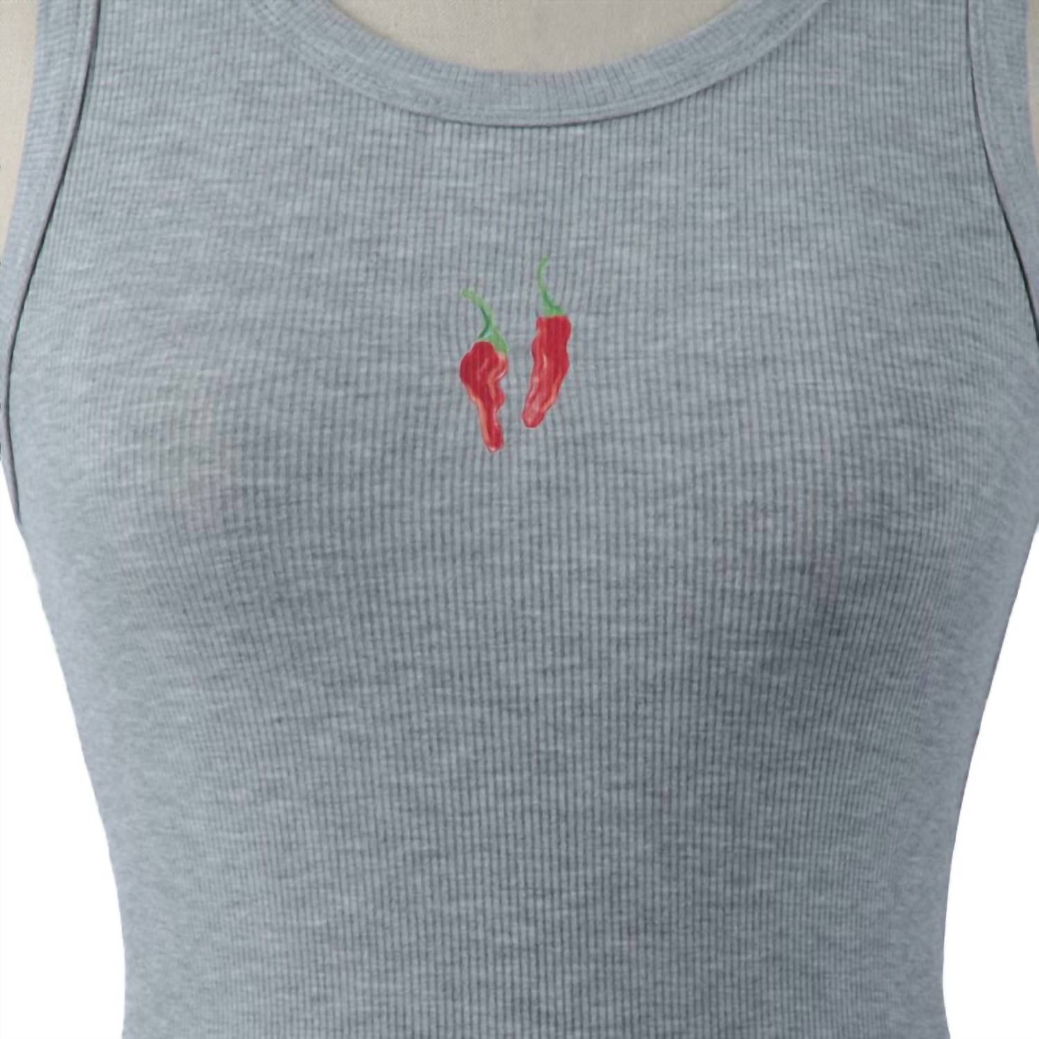 Bailey Rose - Ribbed Hot Pepper Tank
