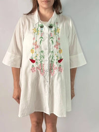 Pol - Desert Bloom Embroidered Tunic