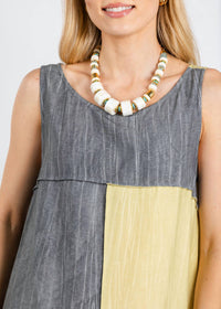 Ozai N Ku Sonia Dress in yellow - women's dress - alternate view