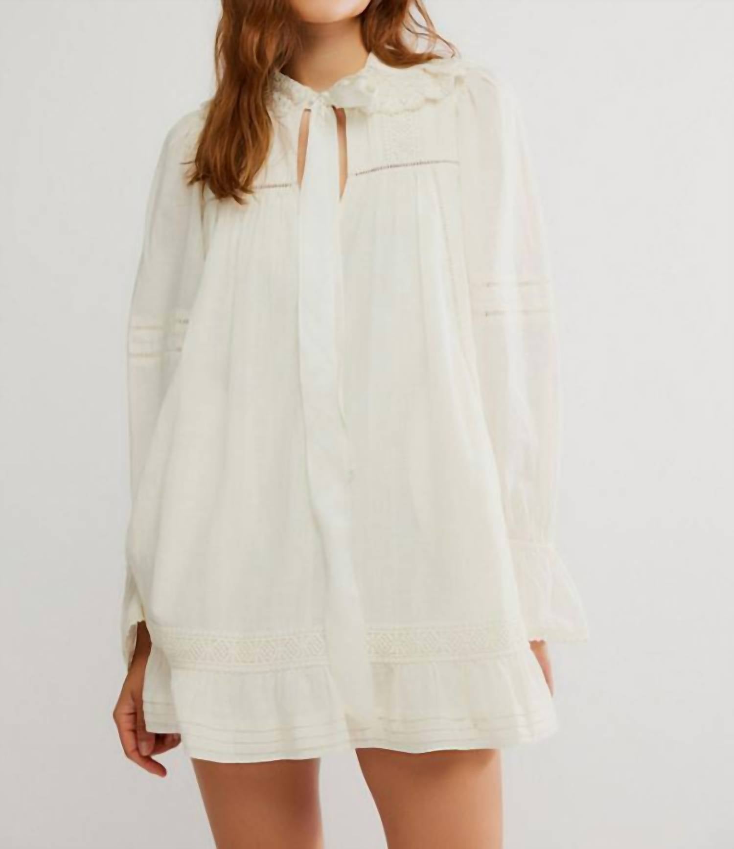 Free People - 5 O'clock Tea Time Pull On Mini Dress