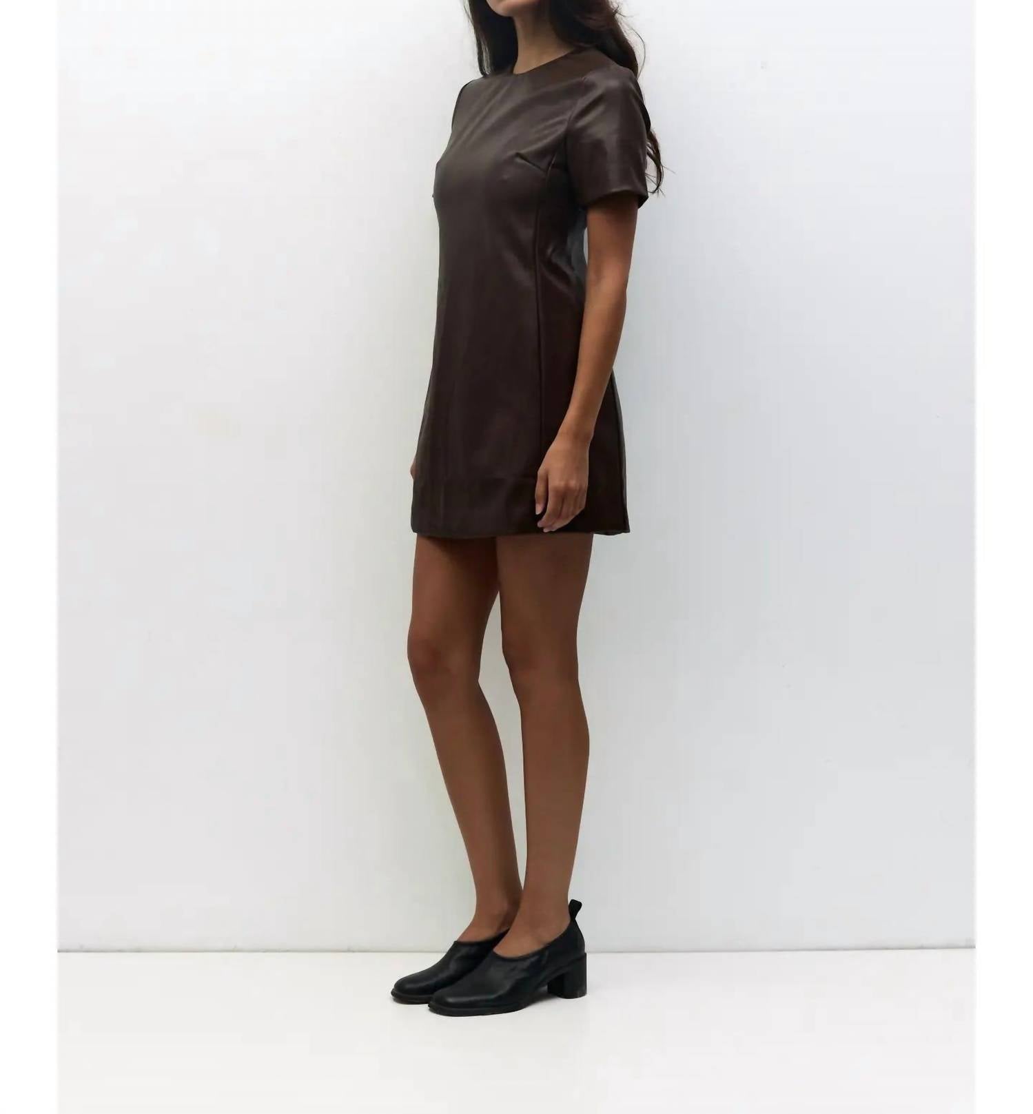 Mod Ref - Leather Mini Dress