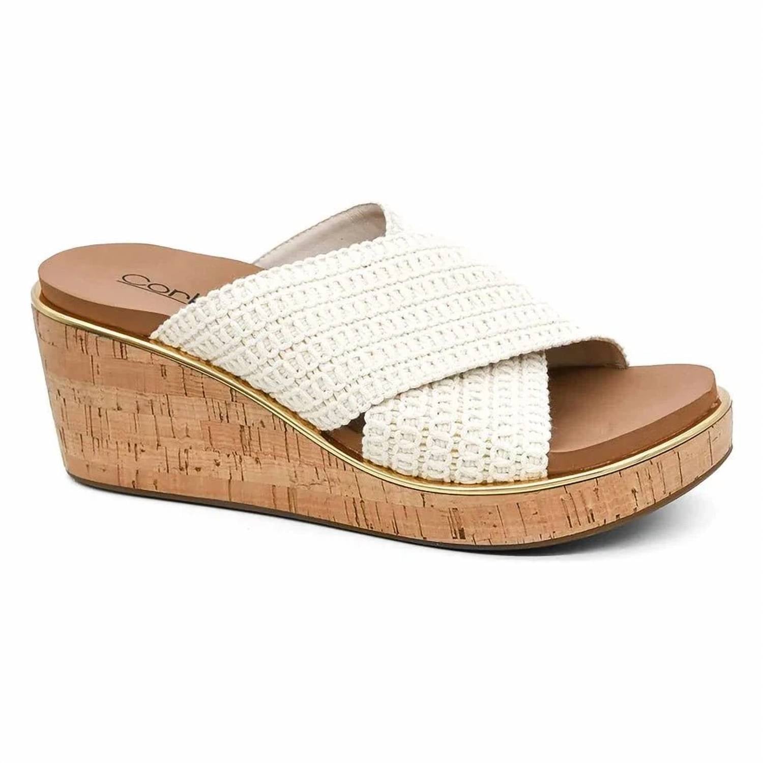 Corkys Footwear - Women's Peace Out Criss Cross Wedge Sandal