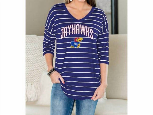 Gameday Couture - University of Kansas Fall in Line Tunic
