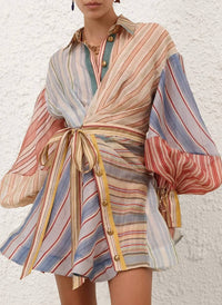 Zimmermann - Rebellion Striped Mini Dress