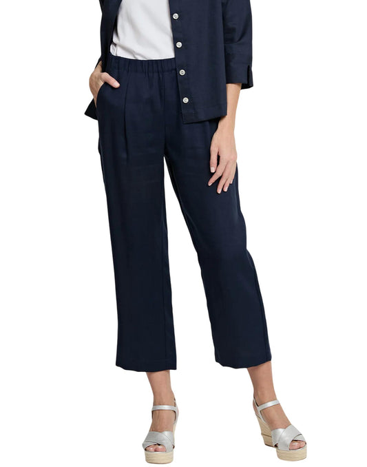 Hinson Wu - Bianca Linen Crop Pants