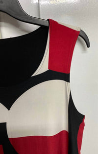 Compli K Women's Reversable Tank Dress in red blk white black - women's dress - alternate view