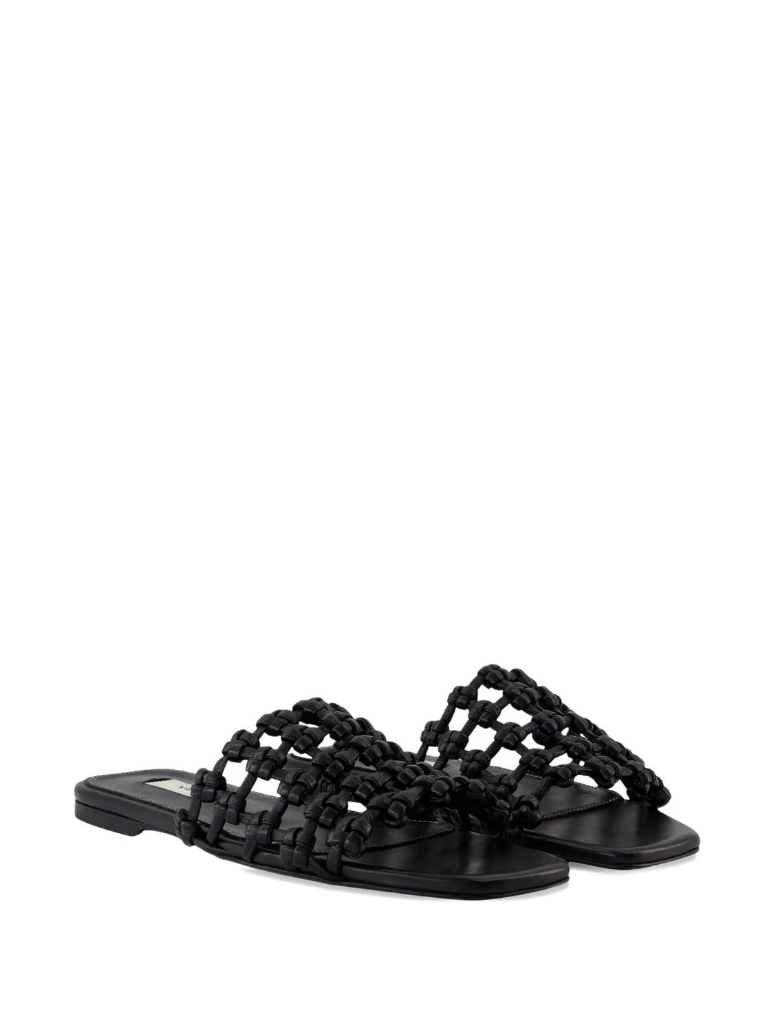 Toteme - Women's Braided Leather Bandeau Slide