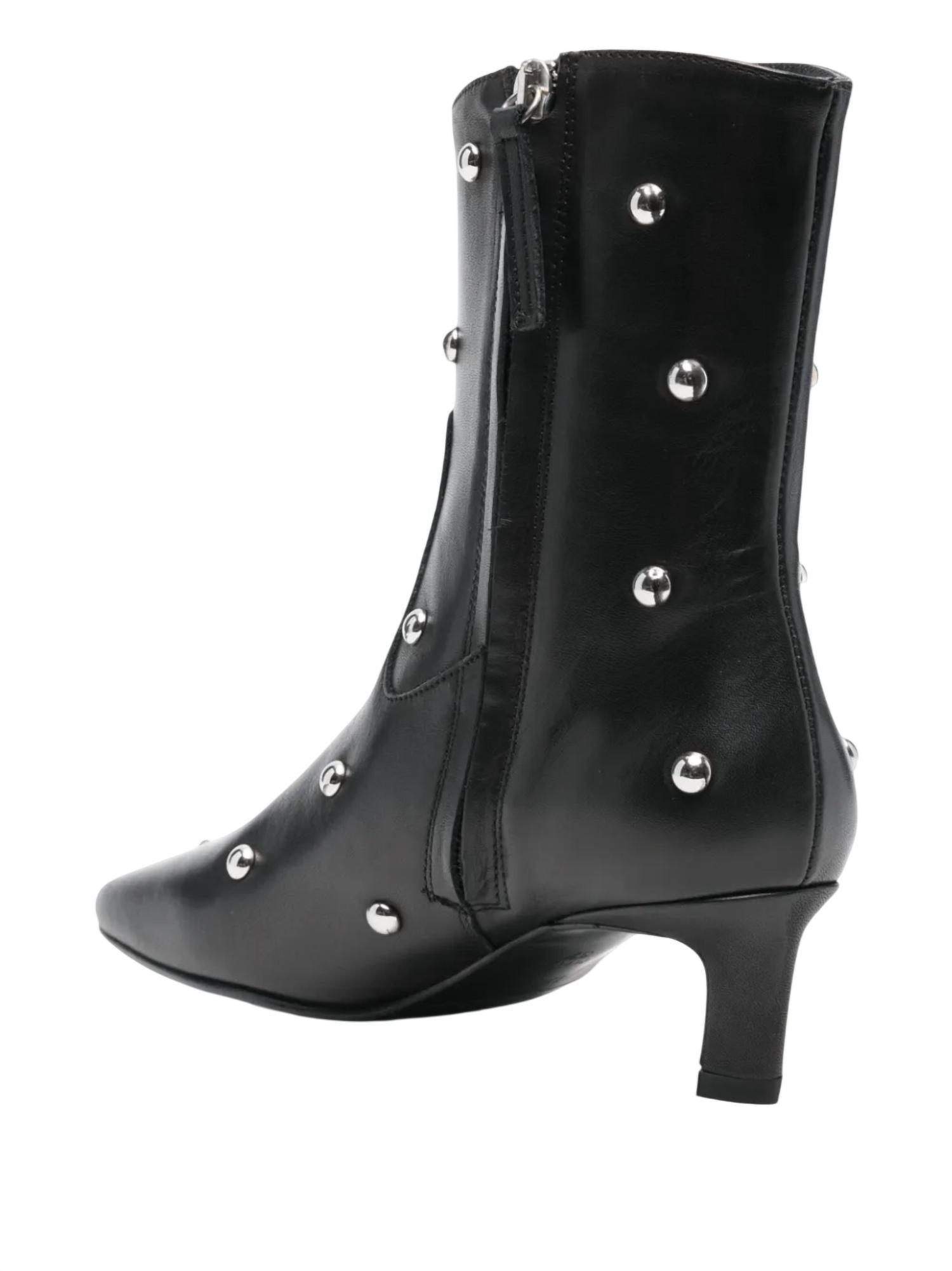 Alohas - Women's Nash Studs Leather Ankle Boot