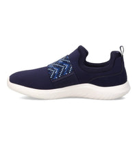 Clarks Women's Nova Way Sneaker in dark navy combi - women's sneaker - detail view