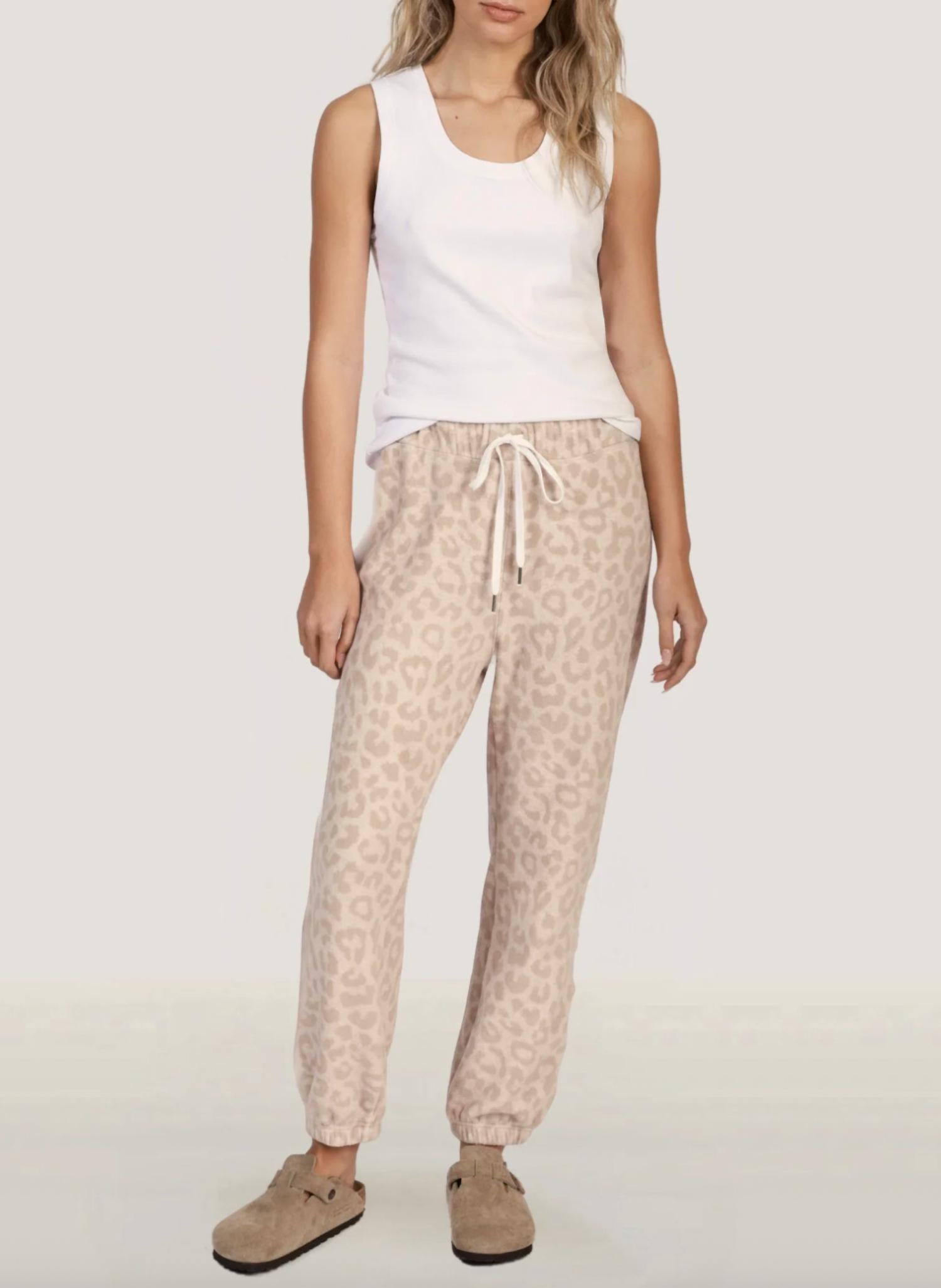 Dylan Soft Lounge Cloud Jogger in cheetah - women's pants