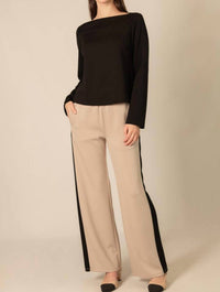 P.Cill - Vera Butter Modal Boat Neck Top