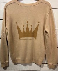 Brazeau Tricot - Women's Cashmere sweater with Crown