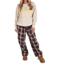 Sugar Stitch - Nutcracker Metallic Puff Long Sleeve Sweatshirt