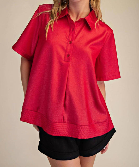 Glam - Sophie Short Sleeve Shirt Top