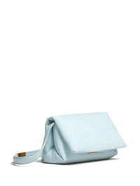 MARNI Women's Small Leather Prisma Crossbody Bag in light blue - women's bag - detail view