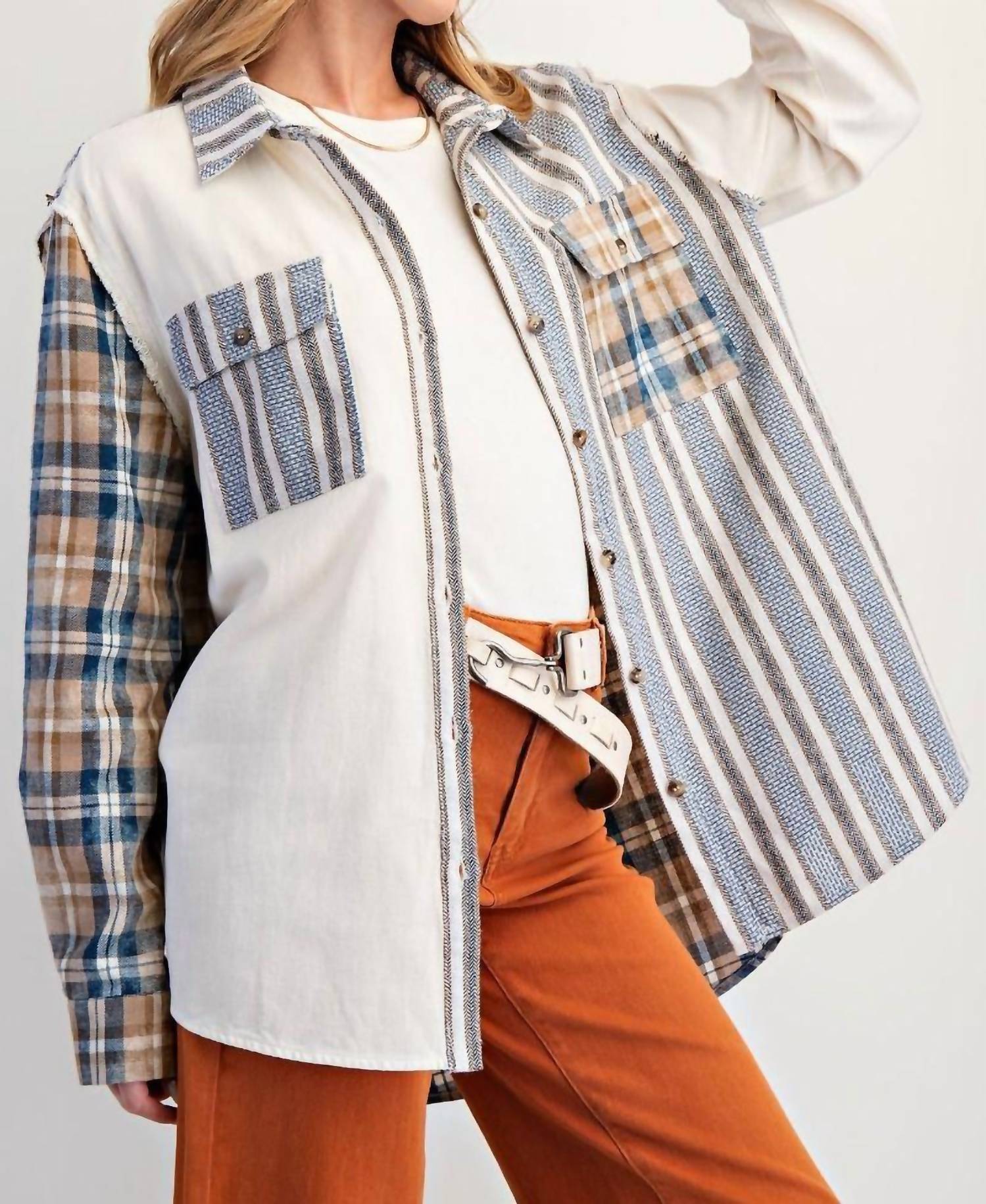 Easel - Mixed Print Patchwork Top