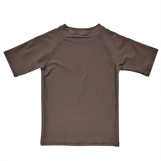Snapper Rock - Boys Chocolate Sustainable Short Sleeve Rash Top