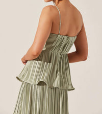 Astr - Lupin Pleated Tiered Maxi Dress