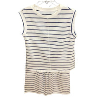 Pretty Bash - Women's Stripe Sleeveless Top And Pants Set