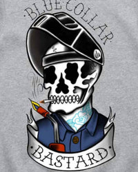 Troll Co. - Men's Blue Collar Bastard Crewneck Top