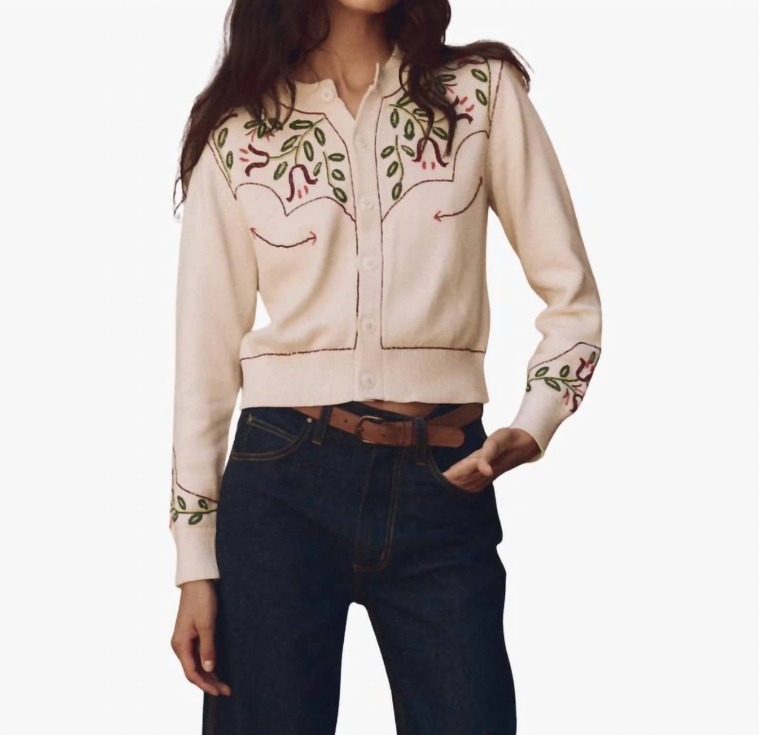 The Great. - Western Beaded Cardigan