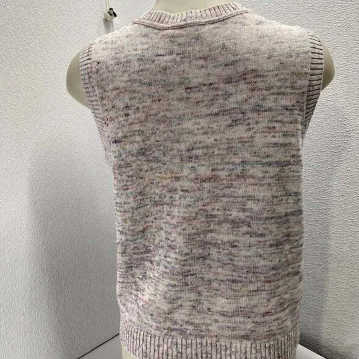 Emilia George - Women's Flecks V-neck Knitted Vest