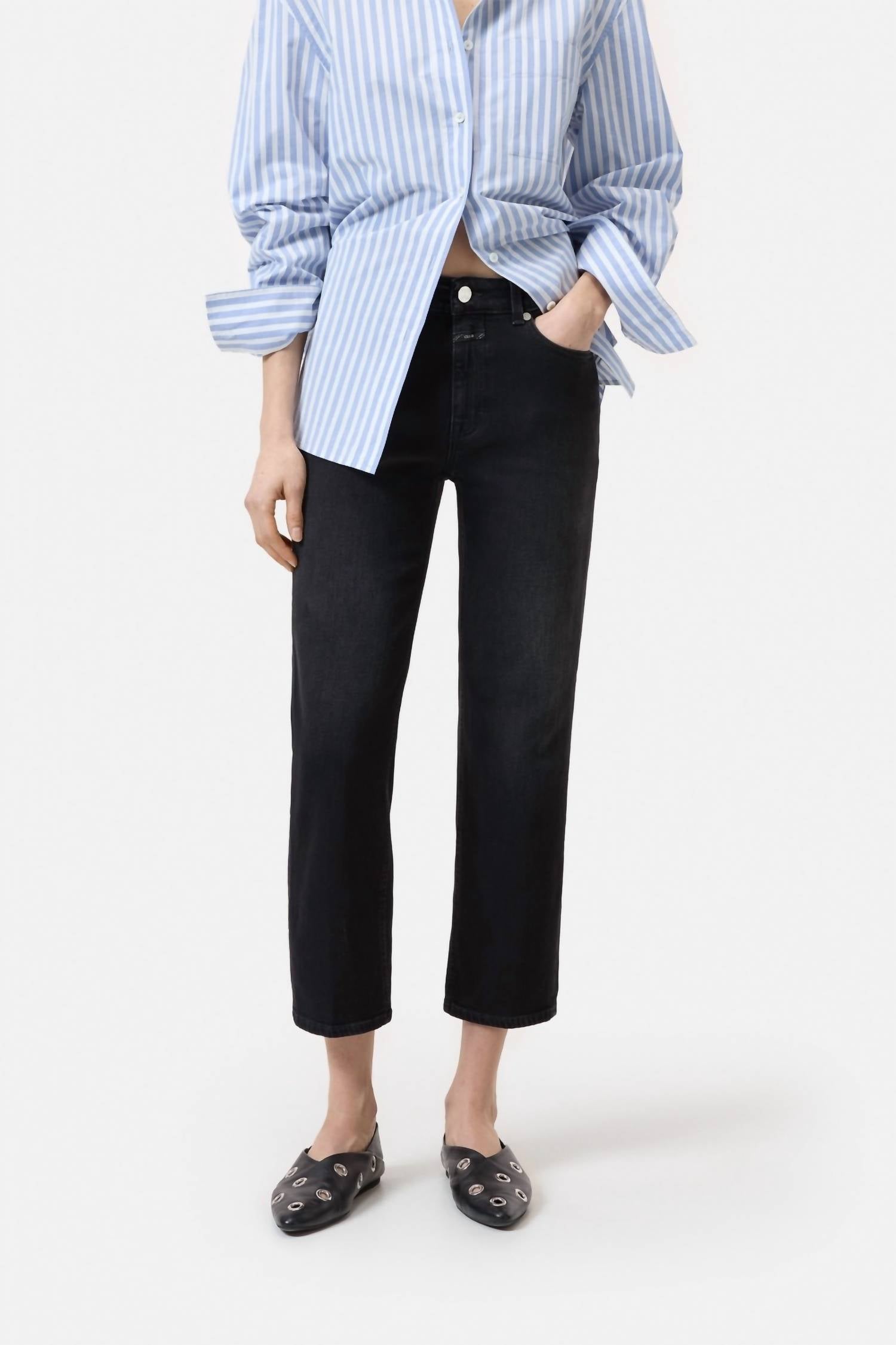 CLOSED Milo Straight Jeans in dark grey - women's jeans