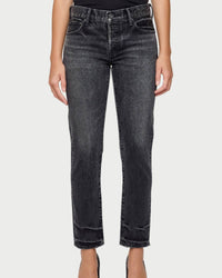 Moussy Seville Tapered Jeans in black - women's jeans