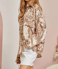 Andree By Unit - Animal Instinct Blouse
