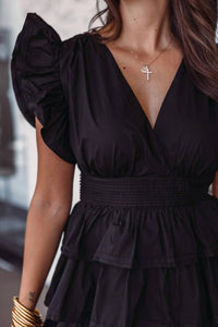 Karlie - Wrap Ruffle Dress