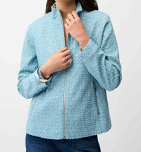 Joseph Ribkoff - Denim Jacket With Allover Sequins
