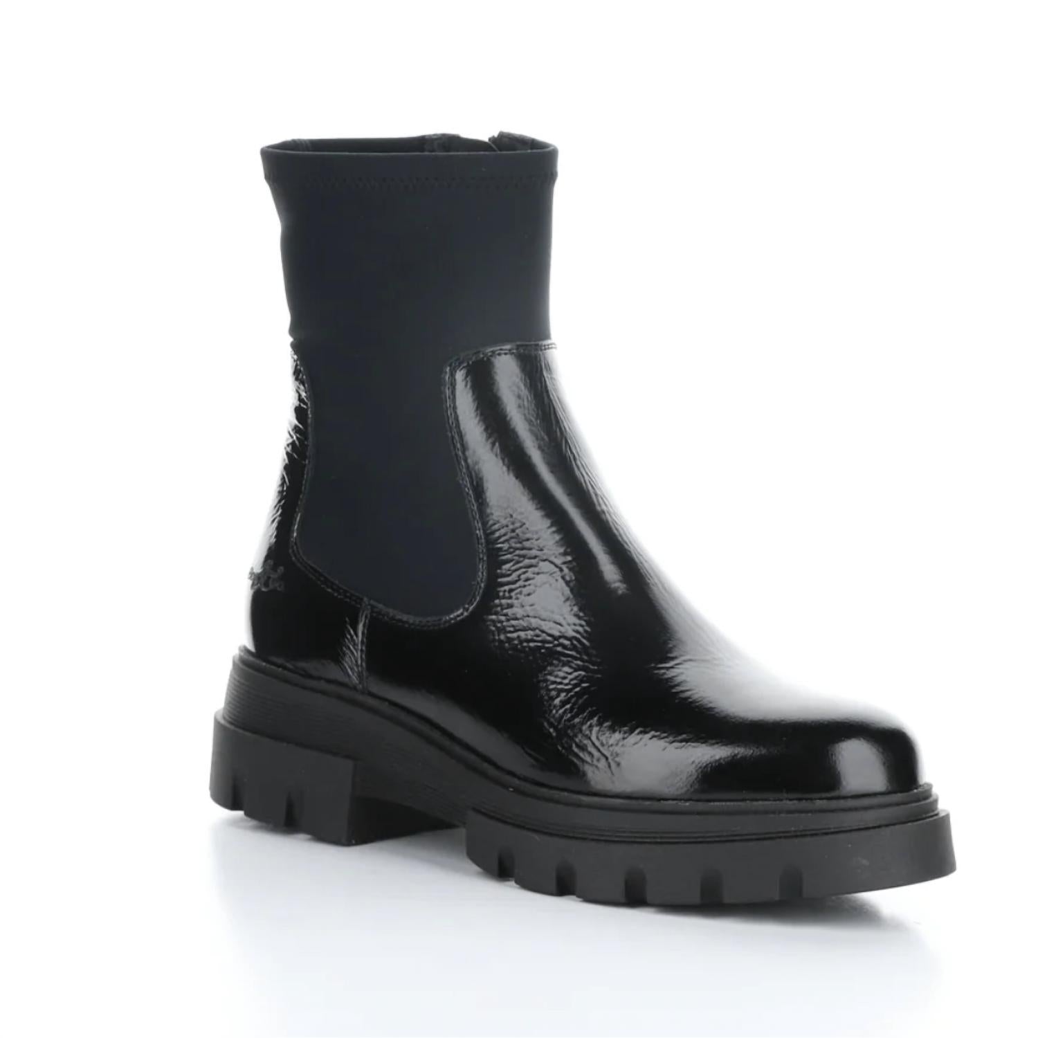 Bos. & Co. Women's Five Elasticated Boots in black - women's shoe - detail view